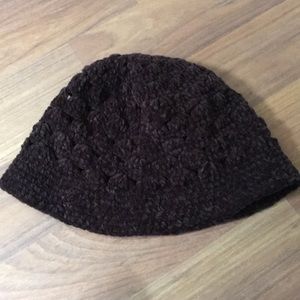 Crochet chenille hat